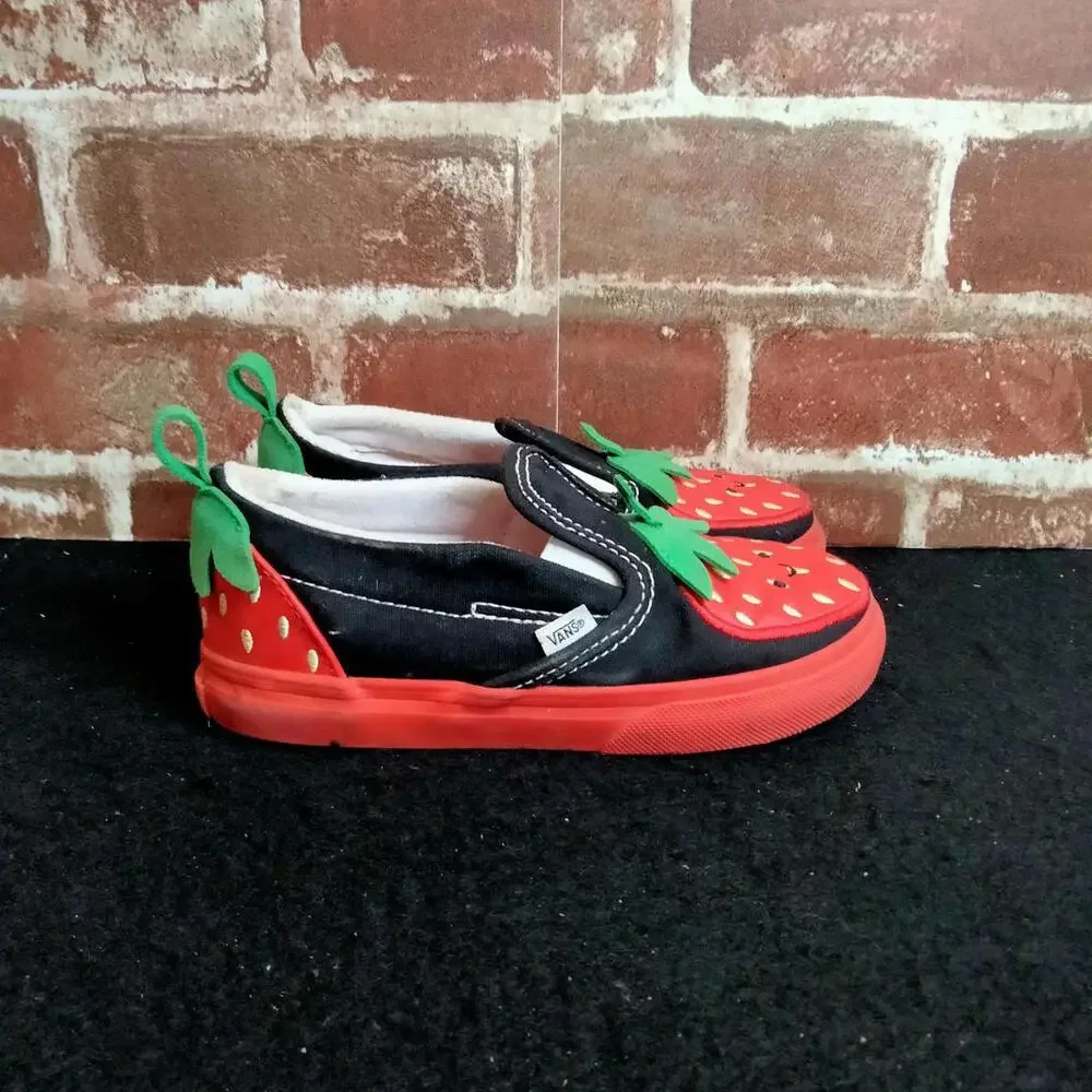 Vans Berry Slip On Shoes Girls Size 10 Toddler V Berry Sneakers - Picture 5 of 8